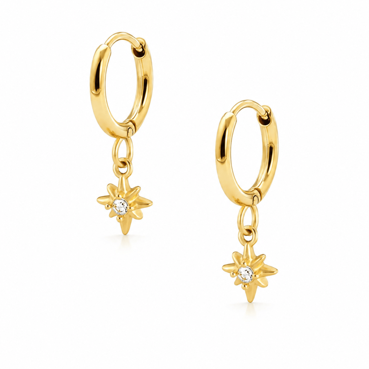 Radiance Star Hoop Earrings