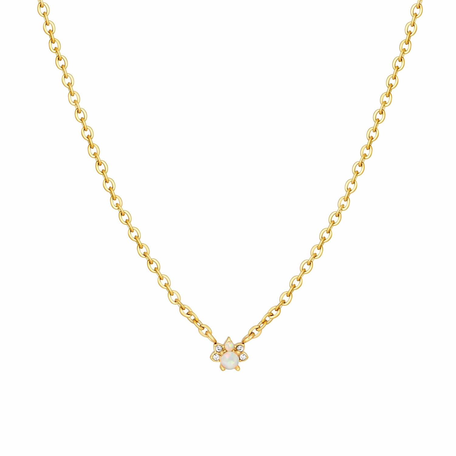 Bohomoon Stainless Steel Blaine Opal Necklace