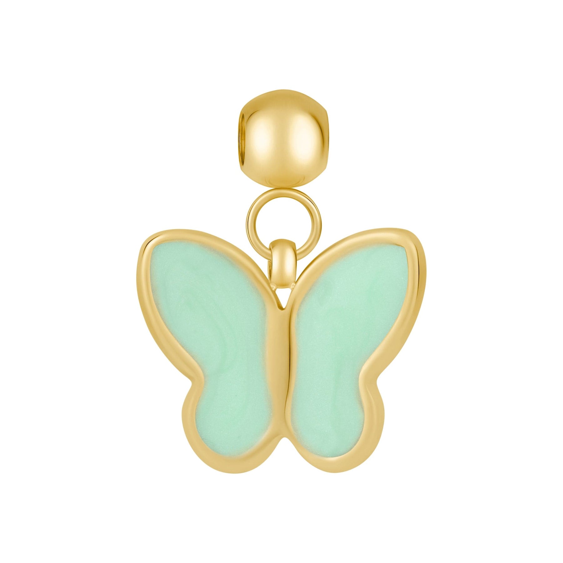 Bohomoon Stainless Steel Blue Butterfly Charm
