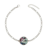 BohoMoon Stainless Steel Abalone Initial Bracelet Silver / A