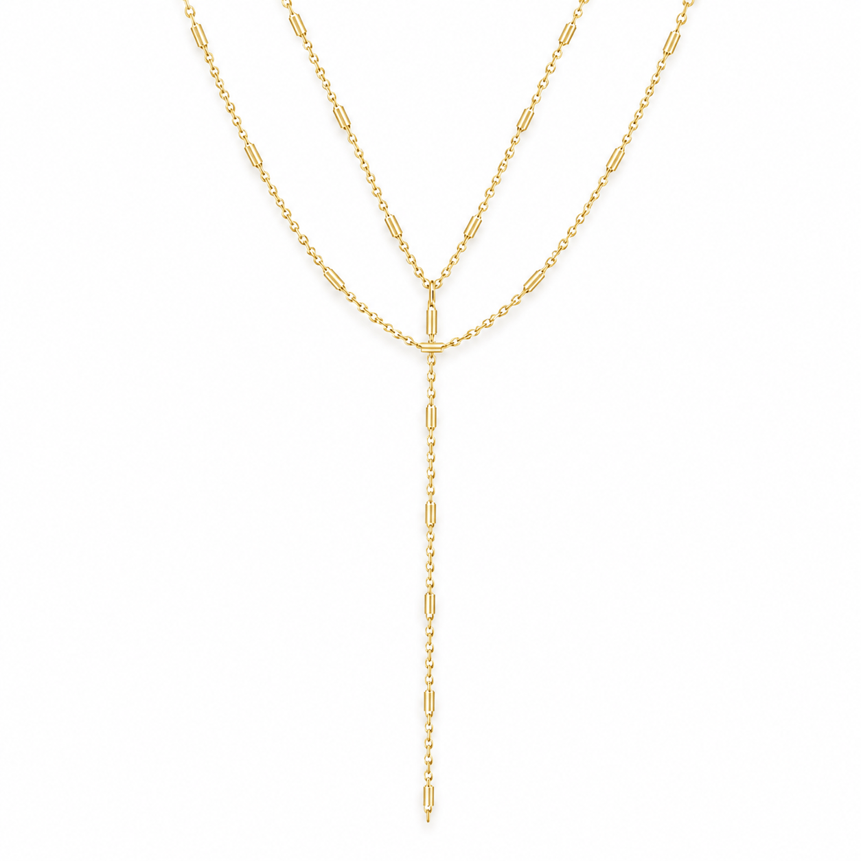 Bohomoon Stainless Steel Acadia Layered Lariat Necklace