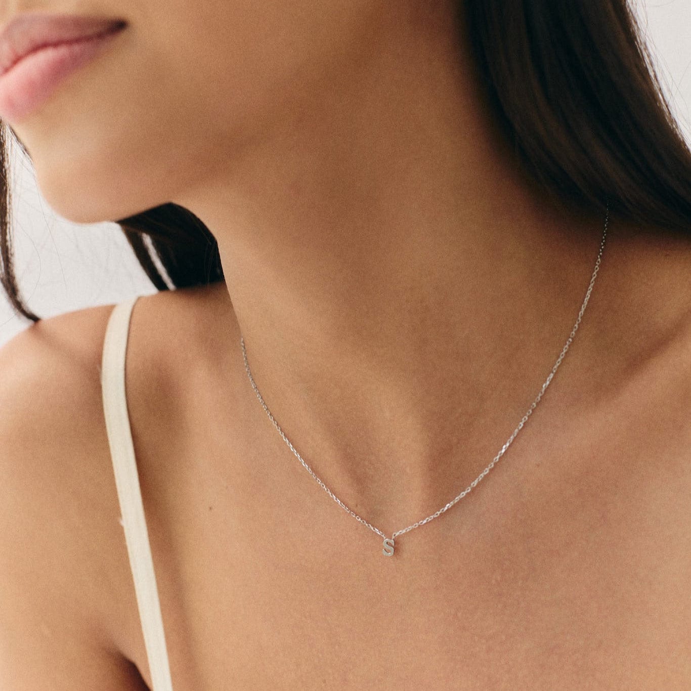 Bohomoon Stainless Steel Adore Me Initial Necklace