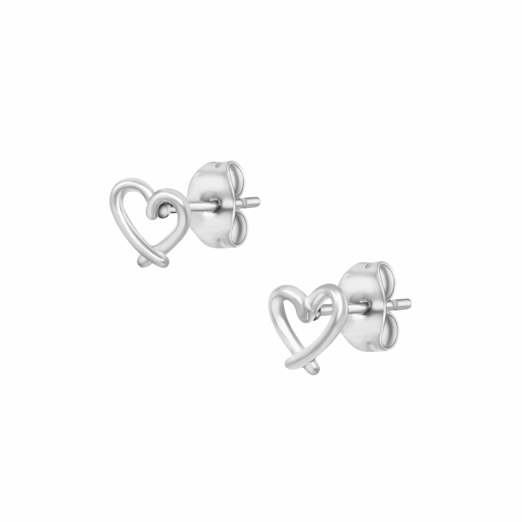 BohoMoon Stainless Steel Adorn Stud Earrings Silver