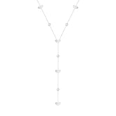 Bohomoon Stainless Steel Adorned Lariat Necklace
