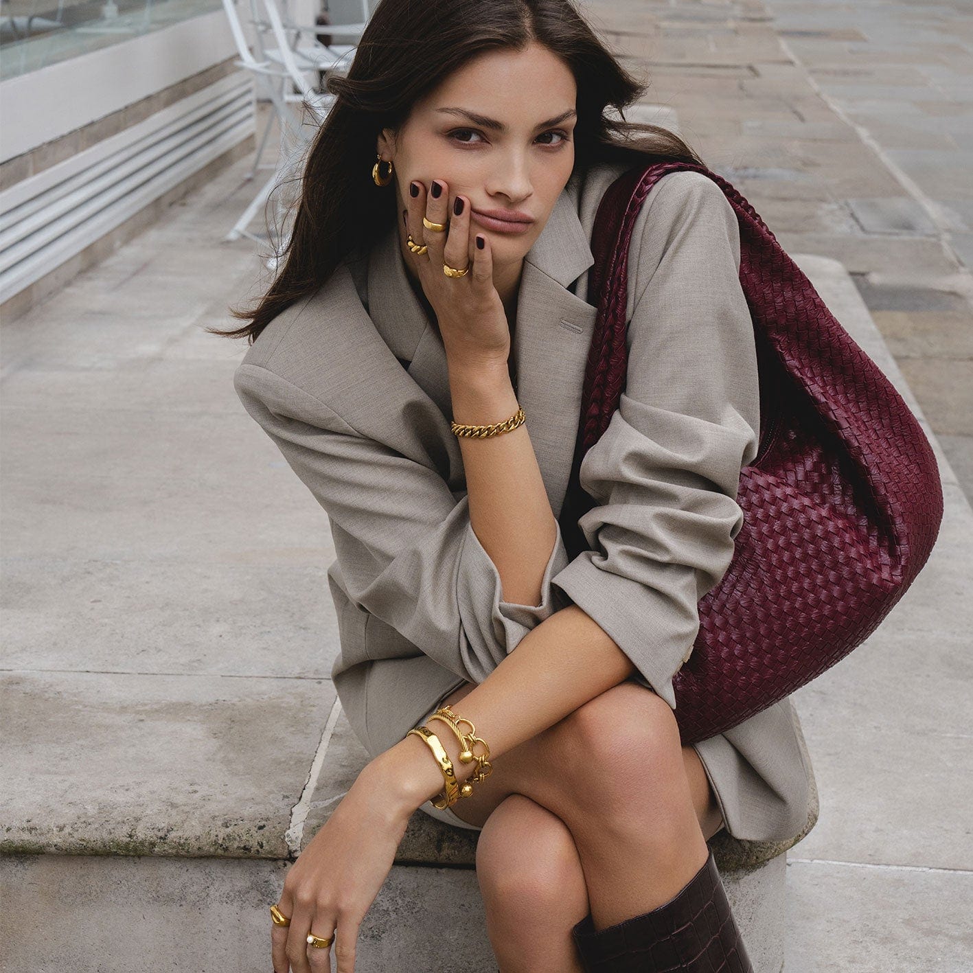 Bohomoon Stainless Steel Alessandra Chunky Bracelet