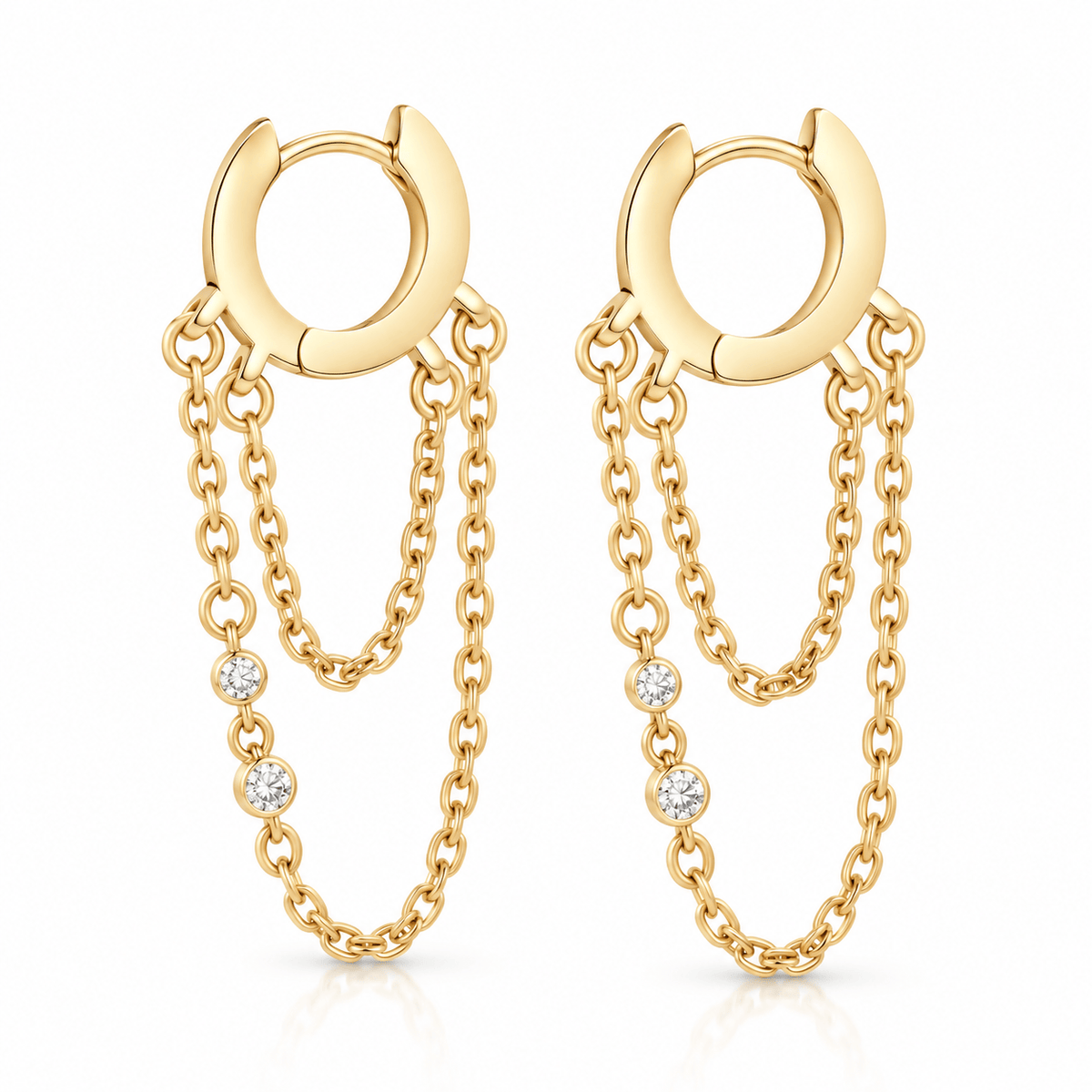 Bohomoon Stainless Steel Alessia Hoop Earrings
