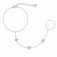 Bohomoon Stainless Steel Alexandra Hand Chain Bracelet