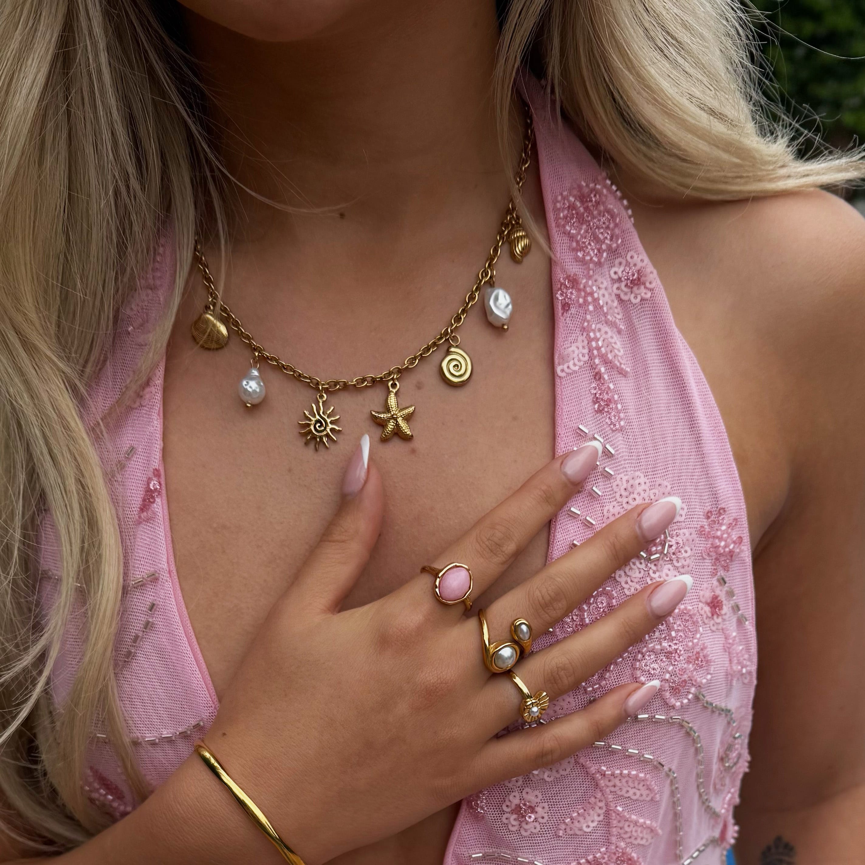 Bohomoon Stainless Steel Alicante Charm Necklace