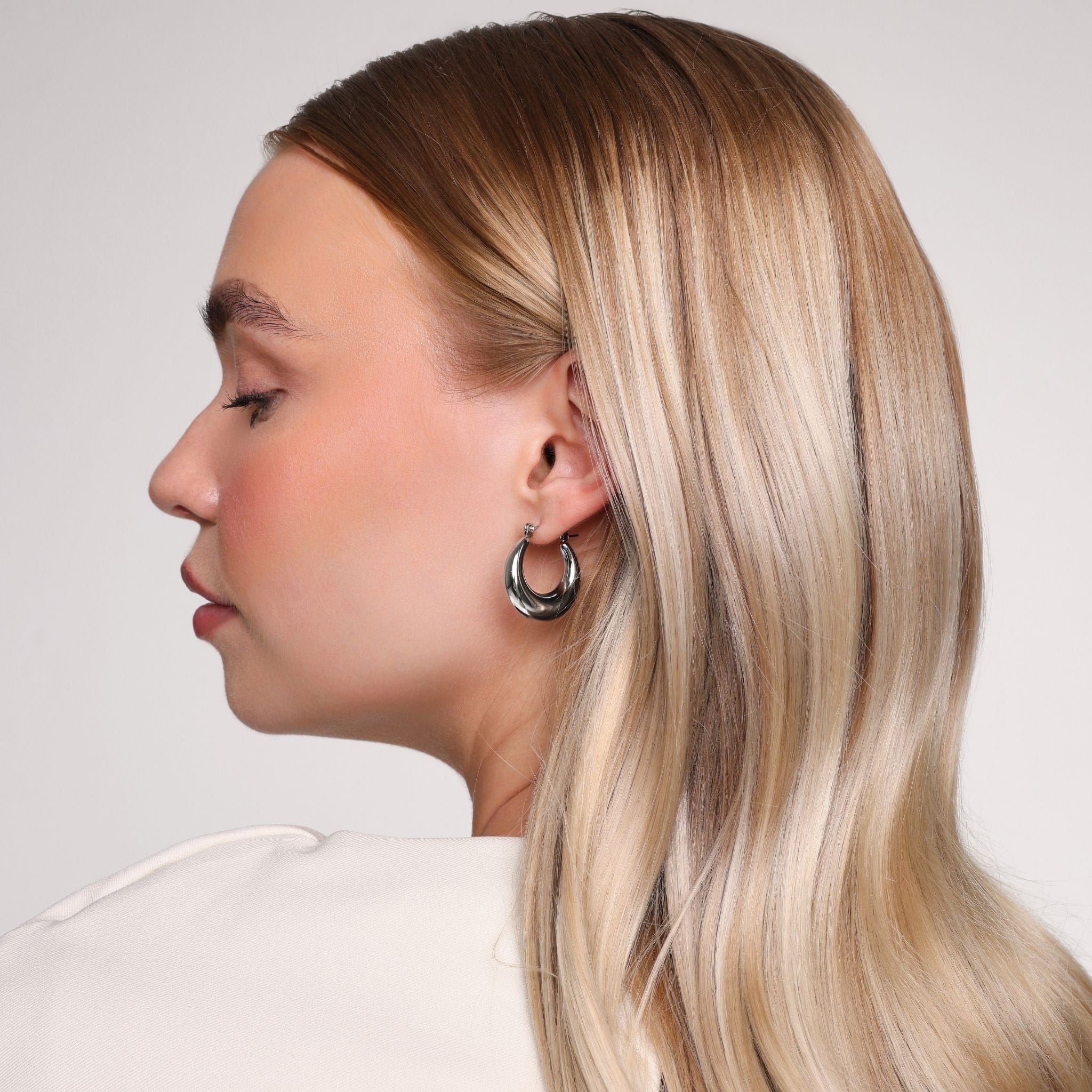 Bohomoon Stainless Steel Ana Hoop Earrings