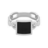 BohoMoon Stainless Steel Aria Ring Silver / US 4 / UK H / EUR 46 / (xxsmall)
