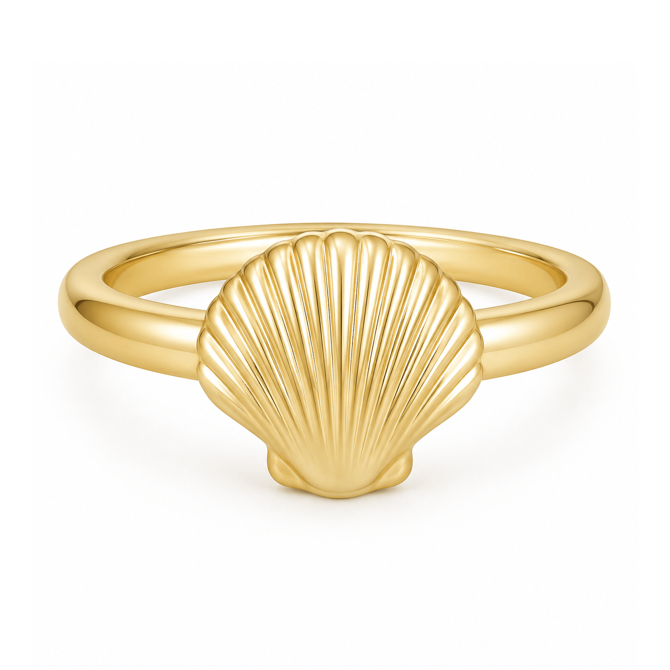 Bohomoon Stainless Steel Ariel Shell Ring