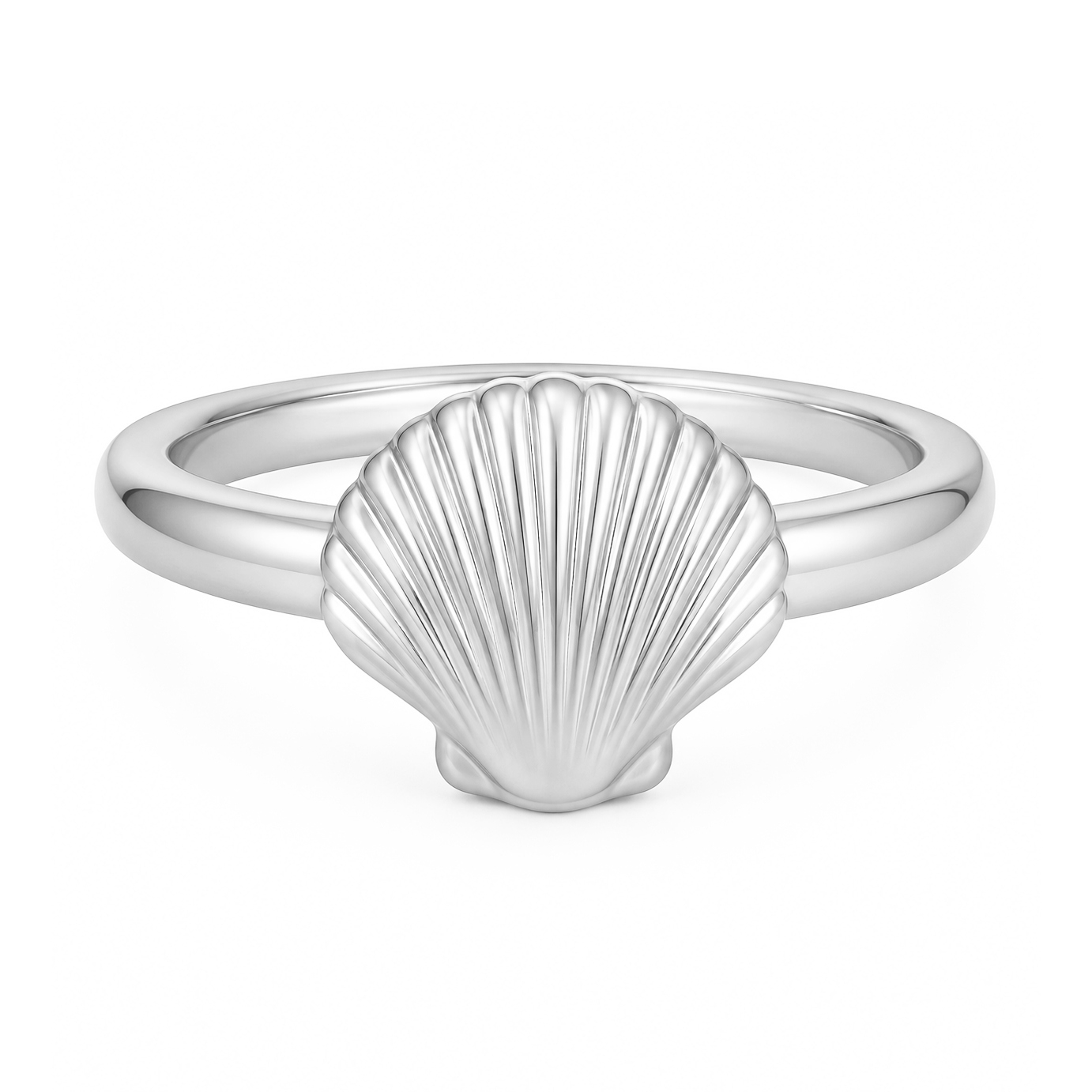 Bohomoon Stainless Steel Ariel Shell Ring