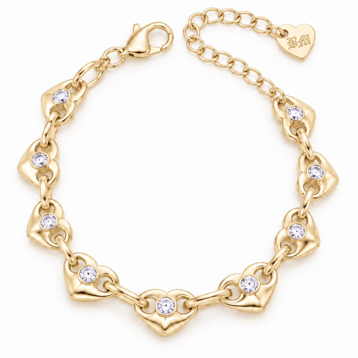 Bohomoon Stainless Steel Arizona Heart Bracelet