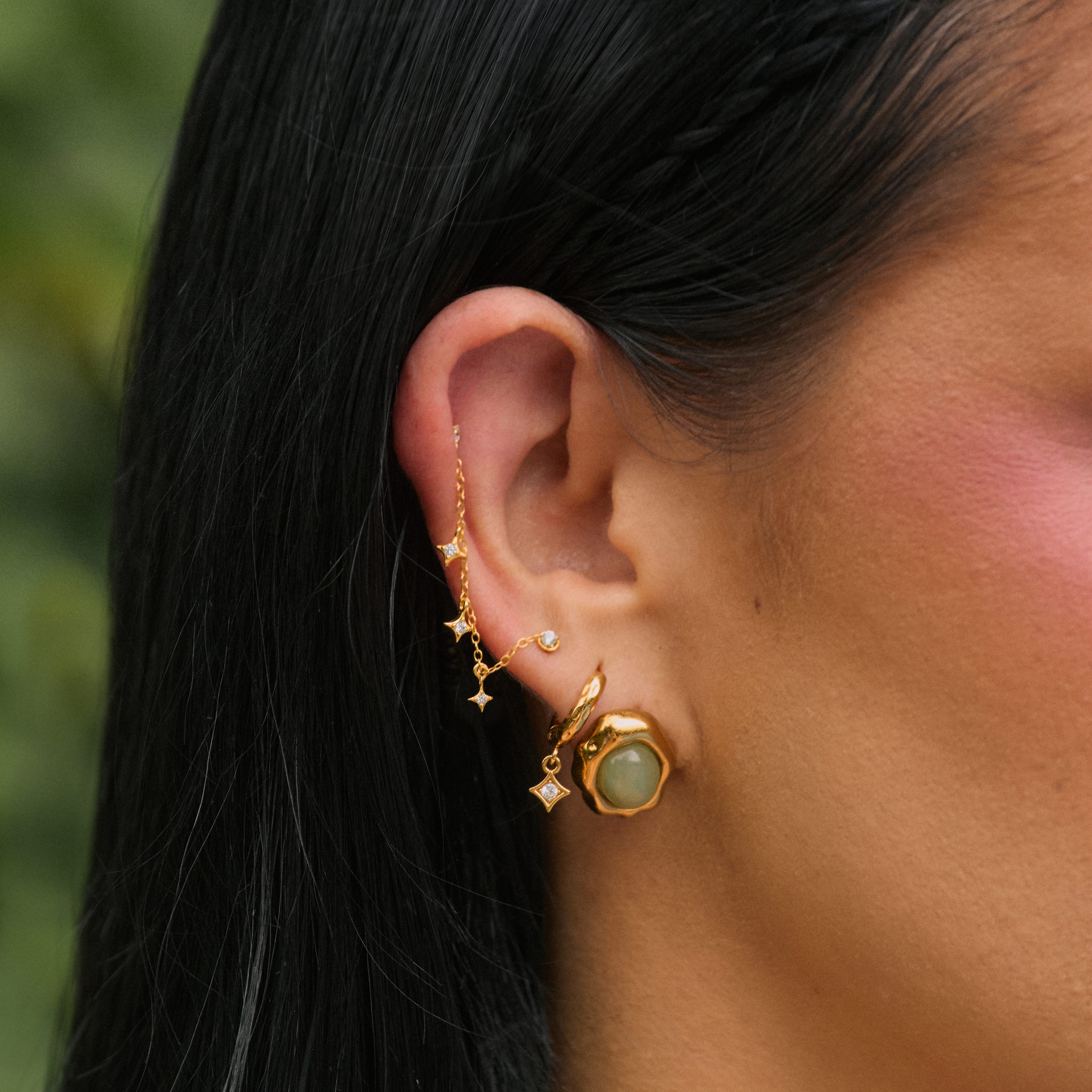 Bohomoon Stainless Steel Asher Hoop Earrings