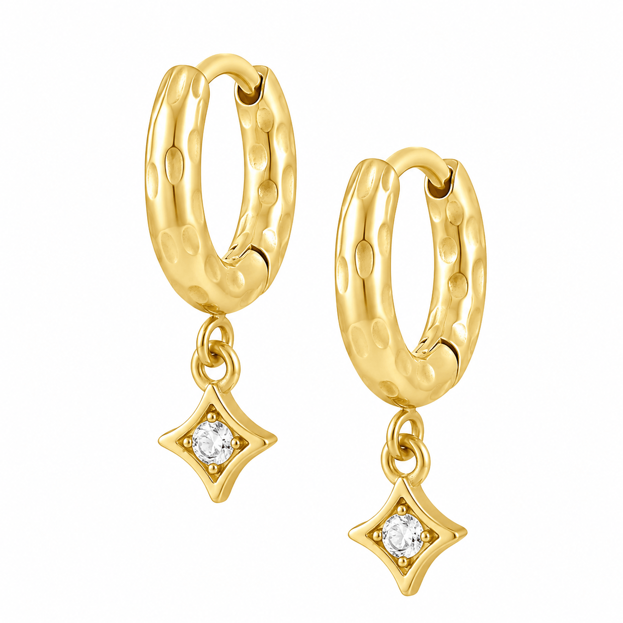 Bohomoon Stainless Steel Asher Hoop Earrings