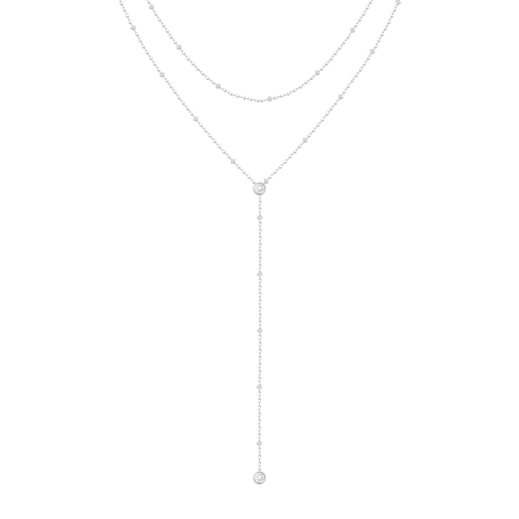 Bohomoon Stainless Steel Ashlyn Layered Lariat Necklace
