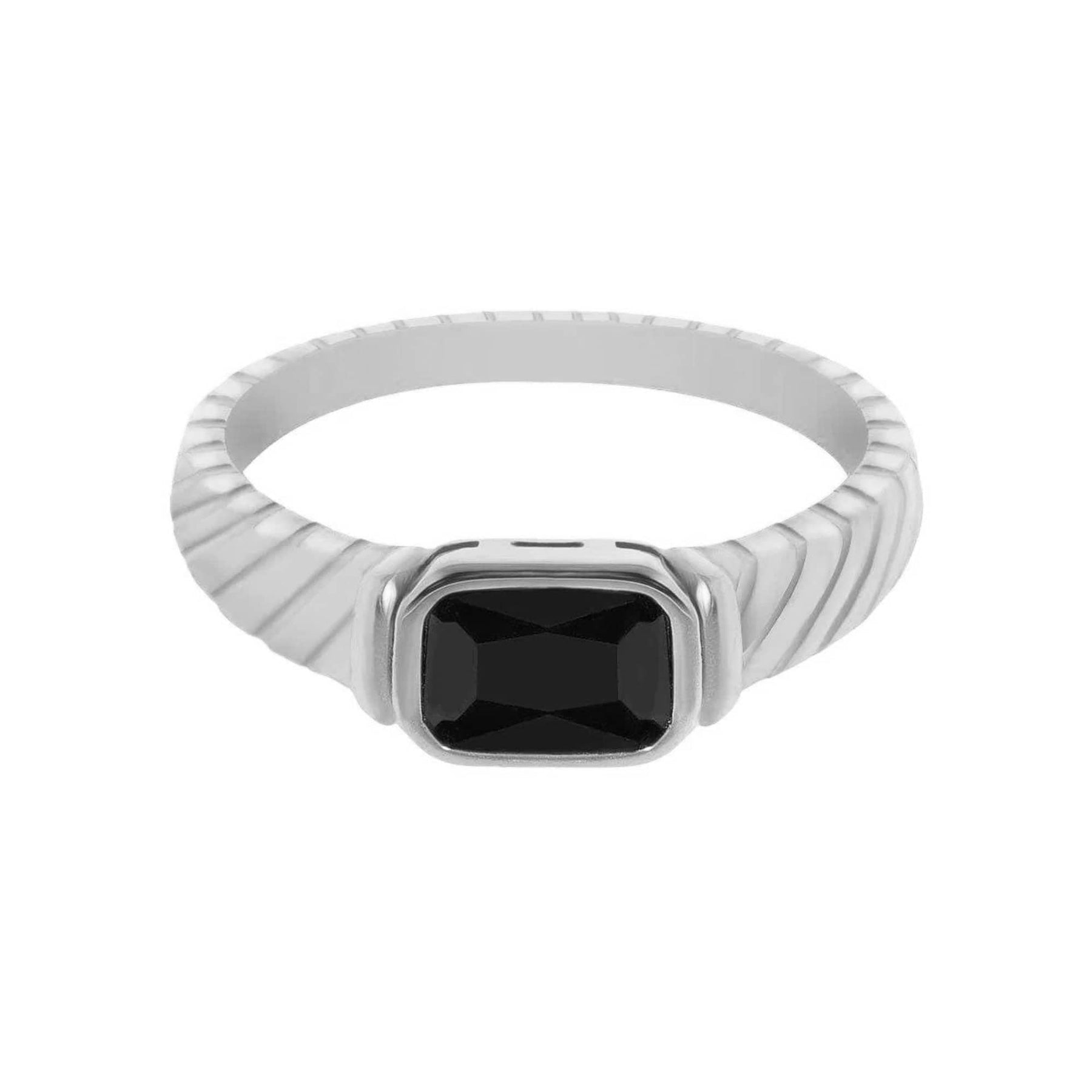 Bohomoon Stainless Steel Aura Ring