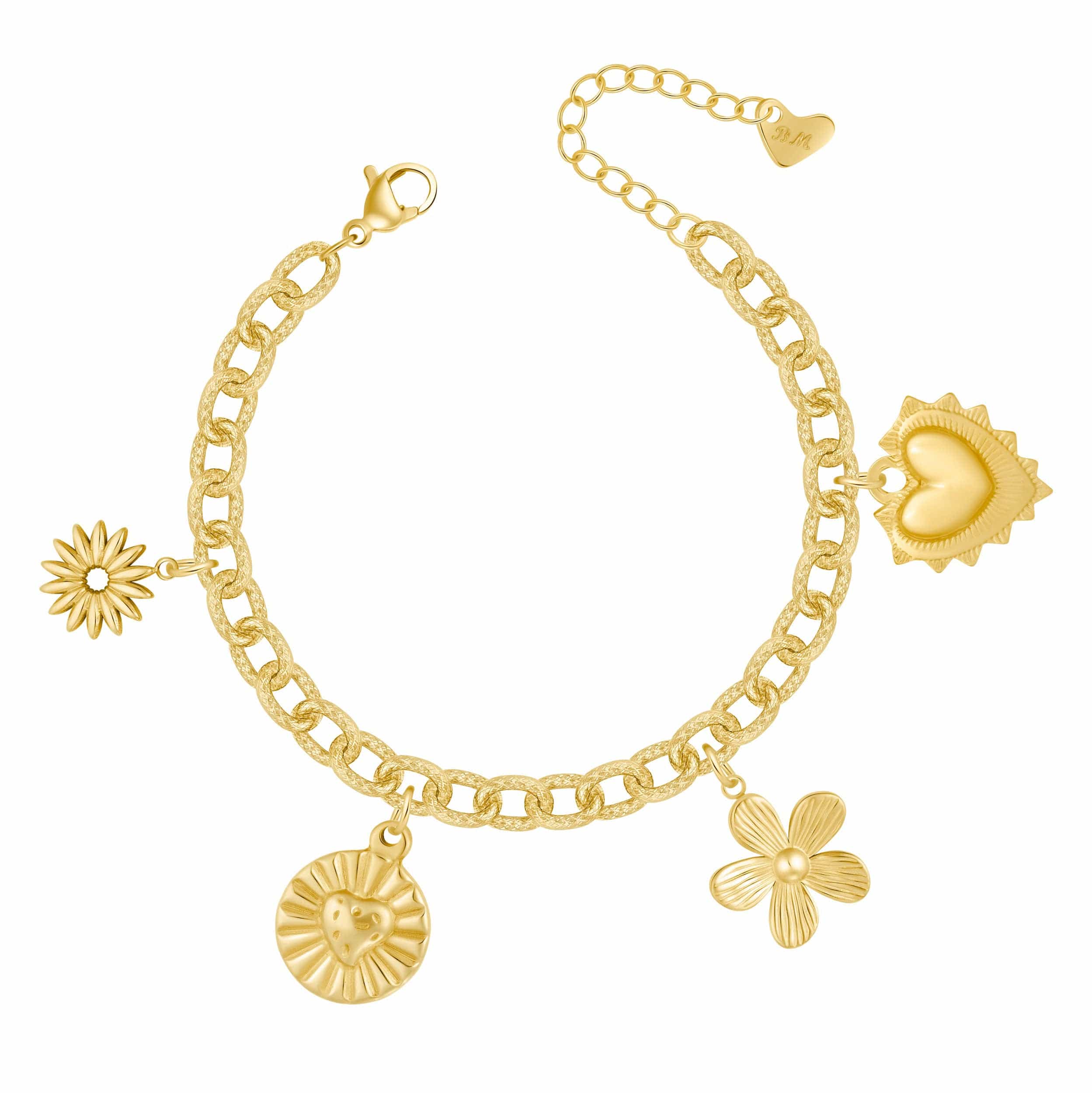 Bohomoon Stainless Steel Be Mine Charm Bracelet