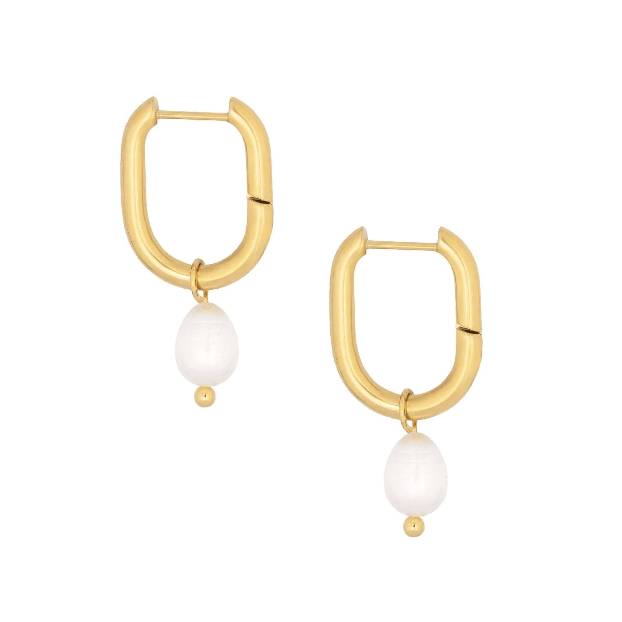 colorful bijou pearl hoop pierce［チタンピアス・イヤリング］        