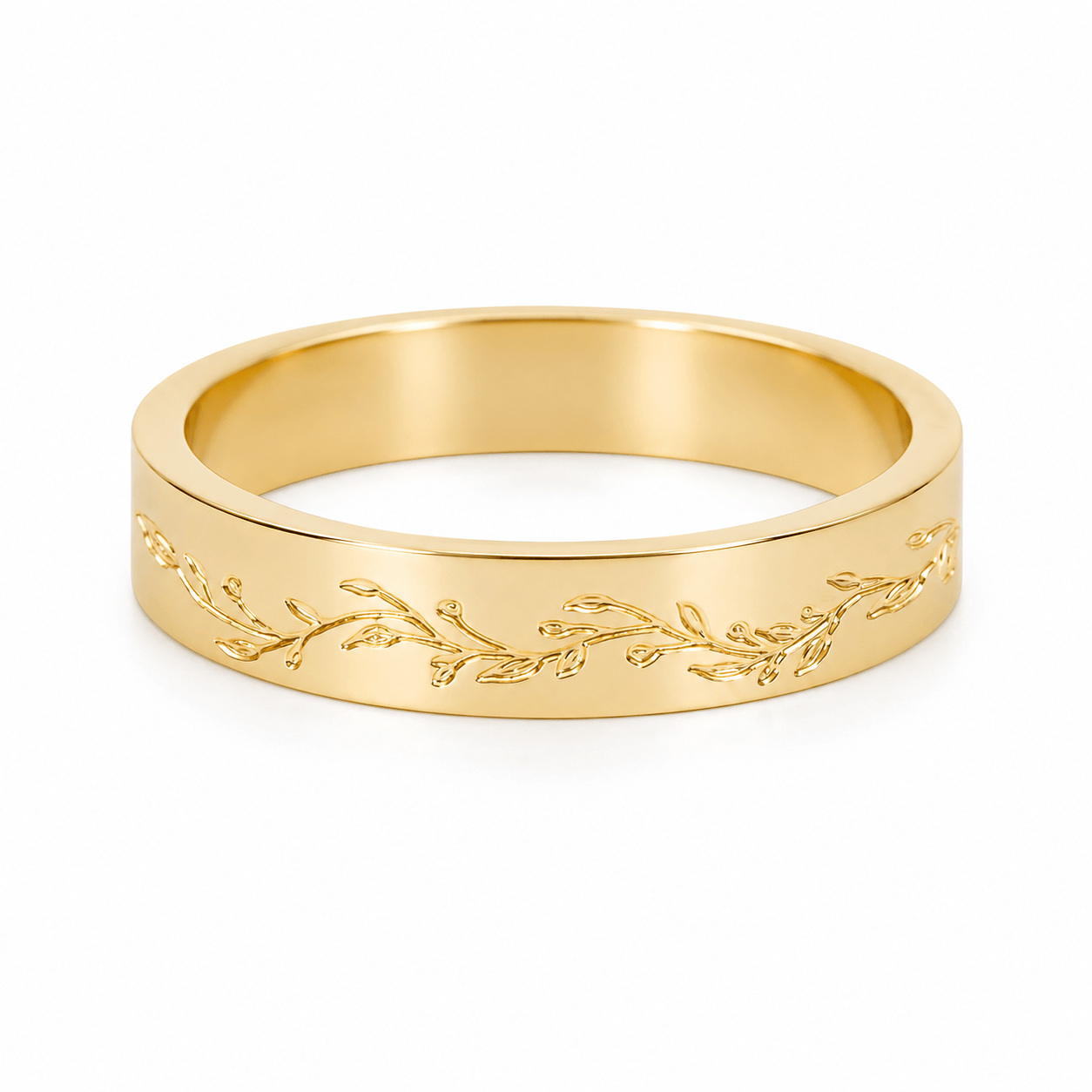Bohomoon Stainless Steel Botanical Ring