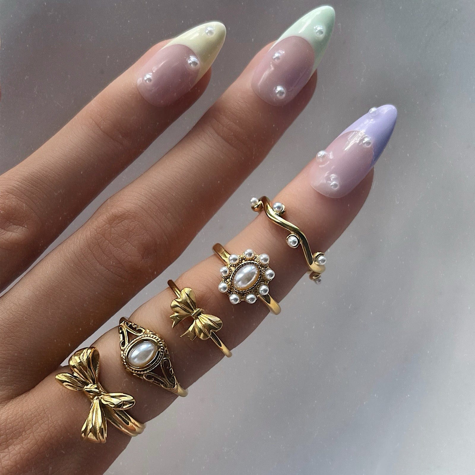 Bohomoon Stainless Steel Bow Ring