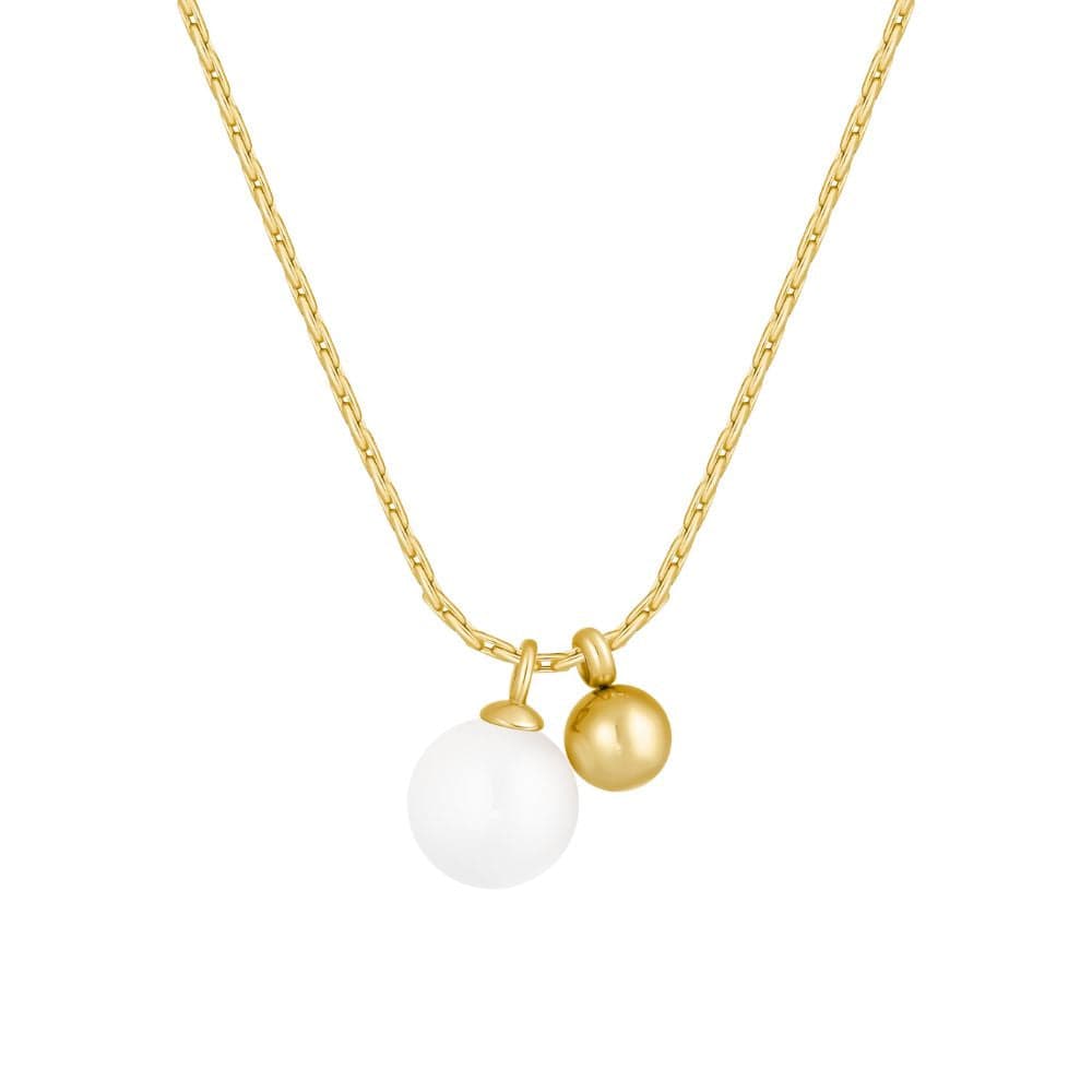 Bohomoon Stainless Steel Brielle Pearl Necklace