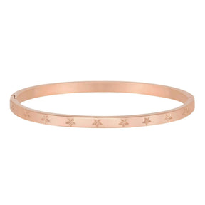 BohoMoon Stainless Steel Camryn Star Bracelet Rose Gold