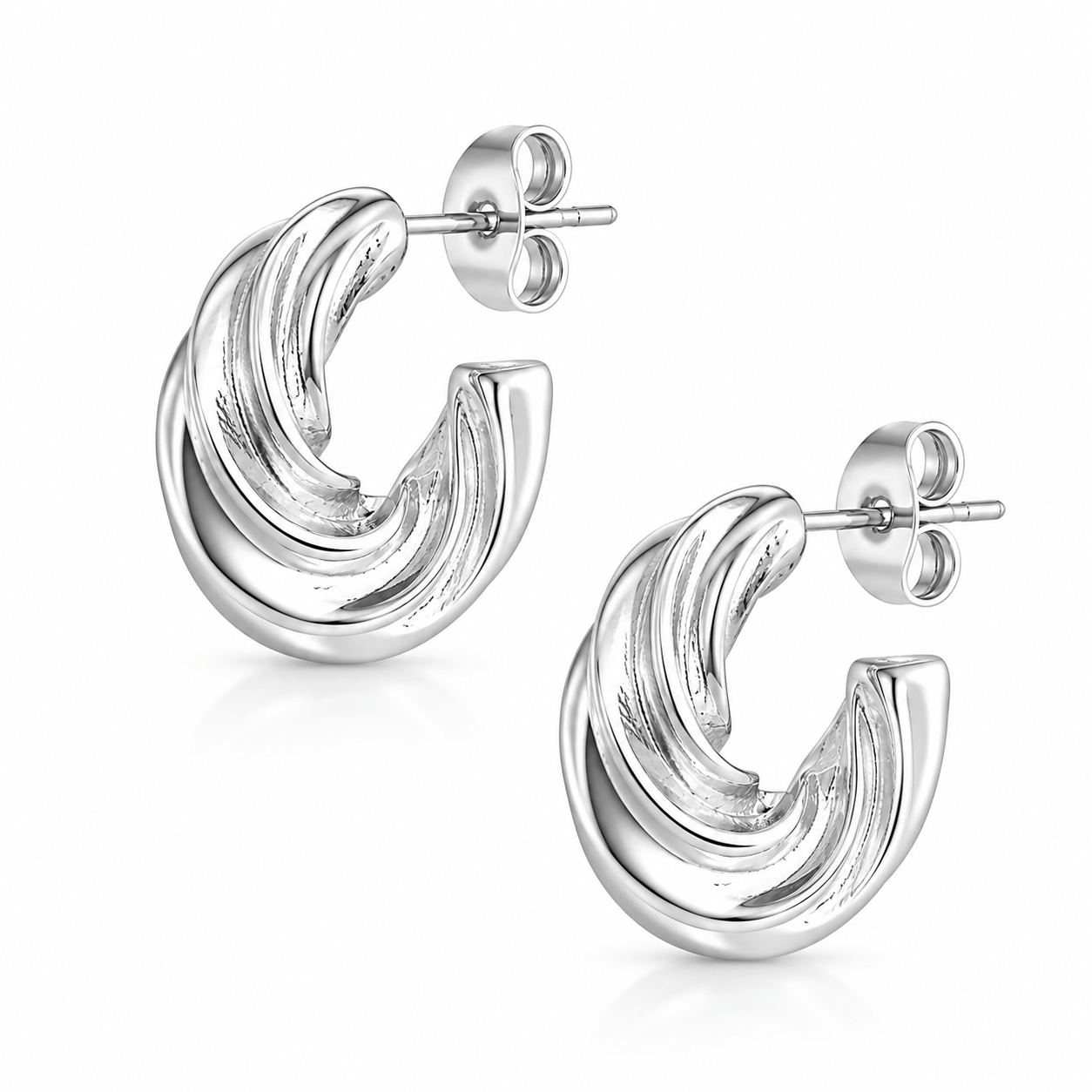 Bohomoon Stainless Steel Carmel Hoop Earrings