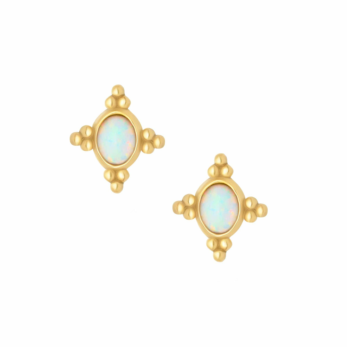 Bohomoon Stainless Steel Carter Opal Stud Earrings