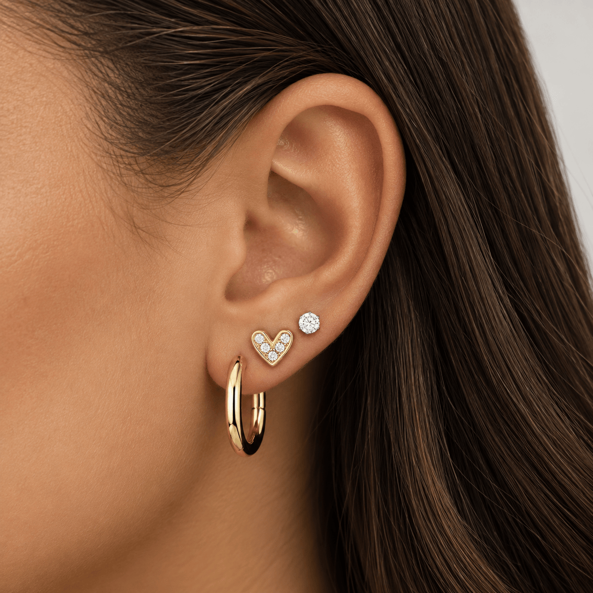 Bohomoon Stainless Steel Charli Hoop Earrings