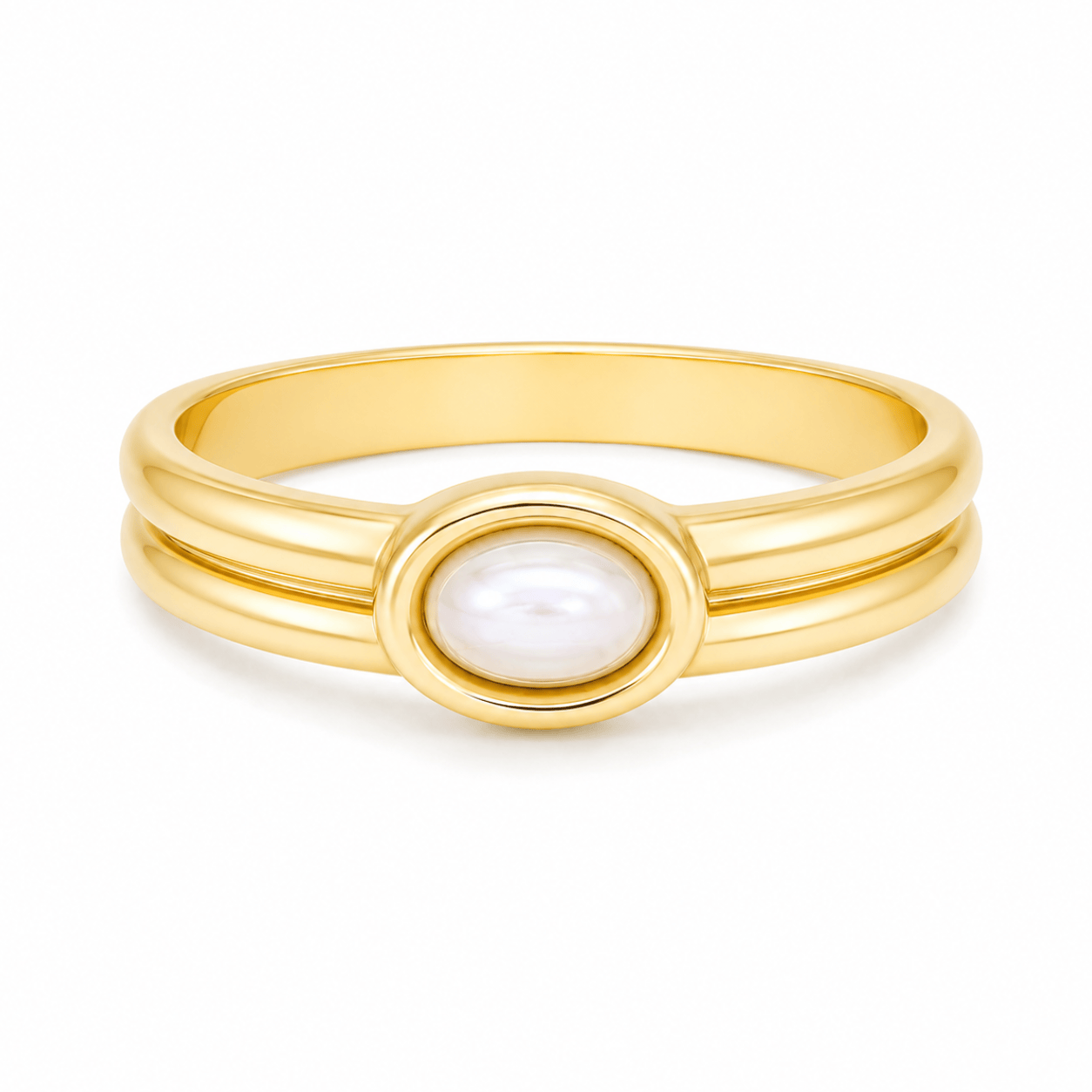 Bohomoon Stainless Steel Charlotte Pearl Ring