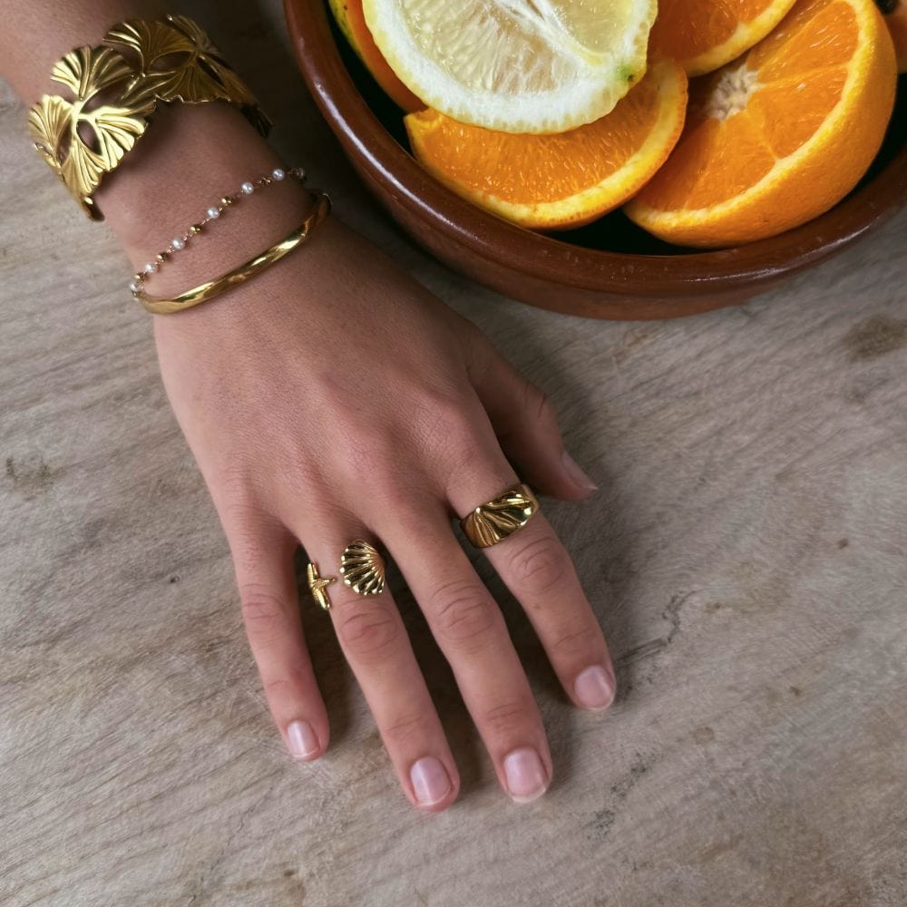 Bohomoon Stainless Steel Citrus Ring