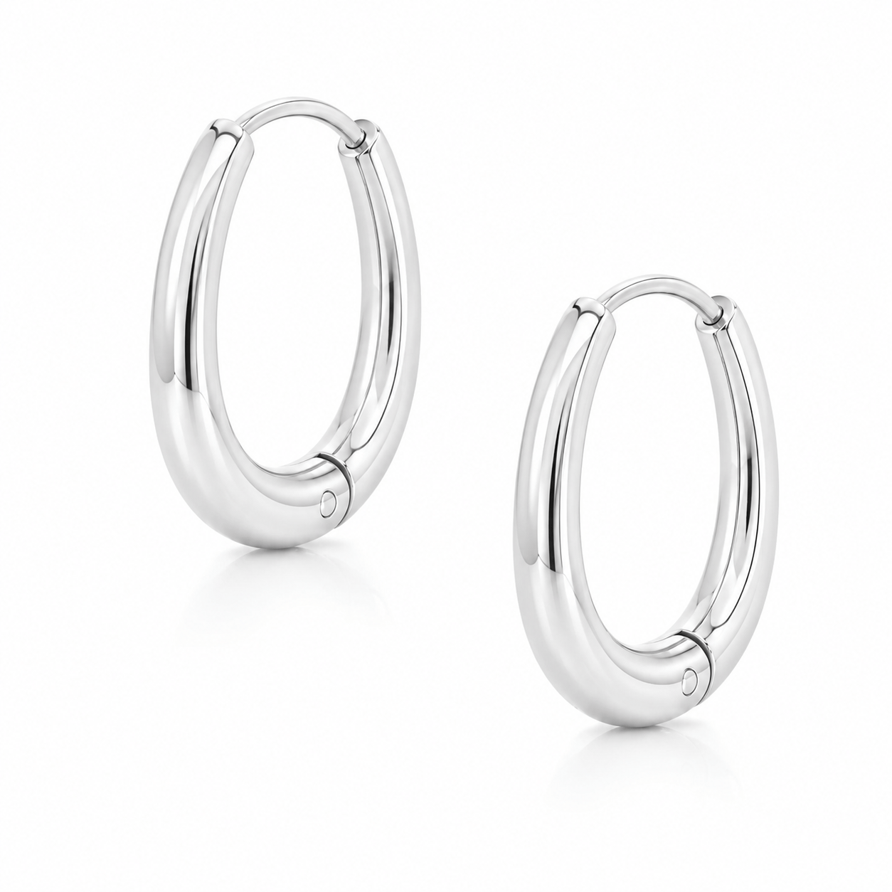Bohomoon Stainless Steel Clarity Hoop Earrings