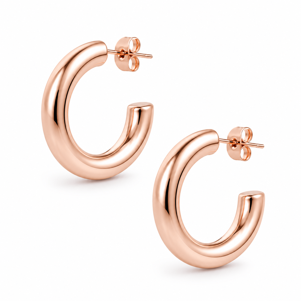 Bohomoon Stainless Steel Classic Hoop Earrings