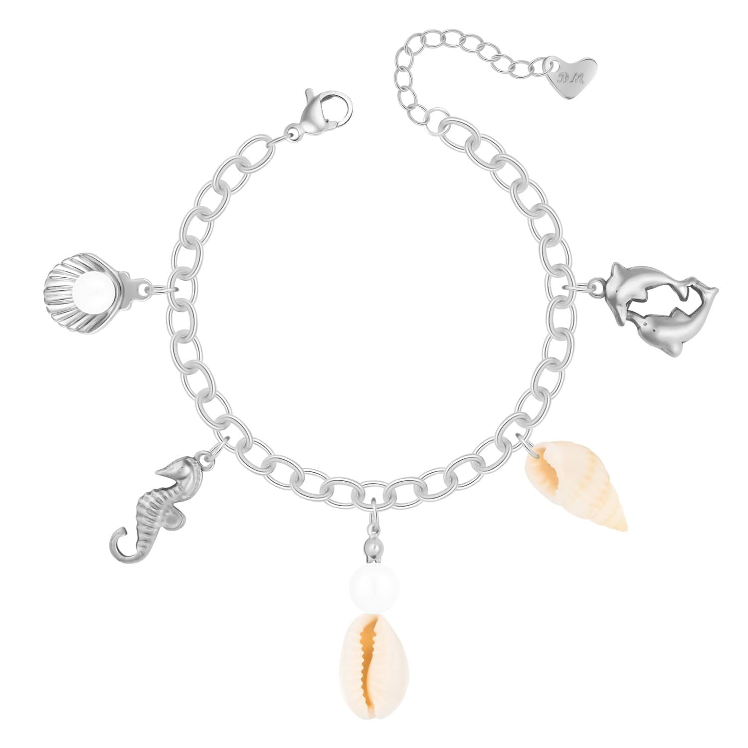Bohomoon Stainless Steel Coast Pearl Bracelet