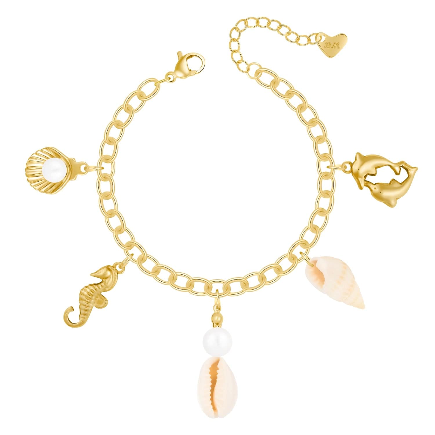 Bohomoon Stainless Steel Coast Pearl Bracelet