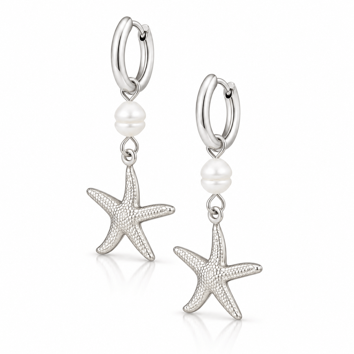 Bohomoon Stainless Steel Colleen Starfish Hoop Earrings