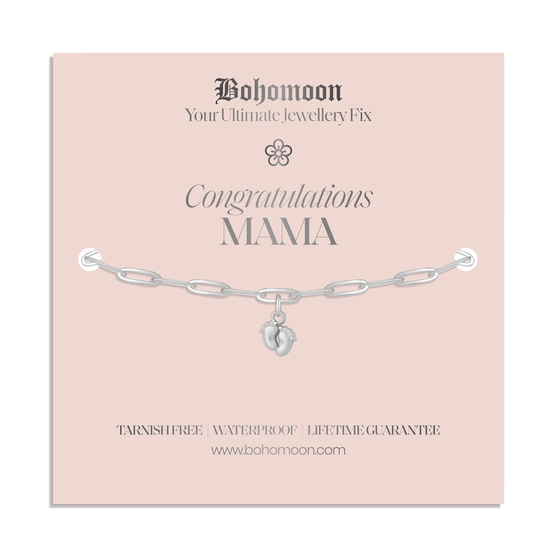 Bohomoon Stainless Steel Congratulations Mama Bracelet
