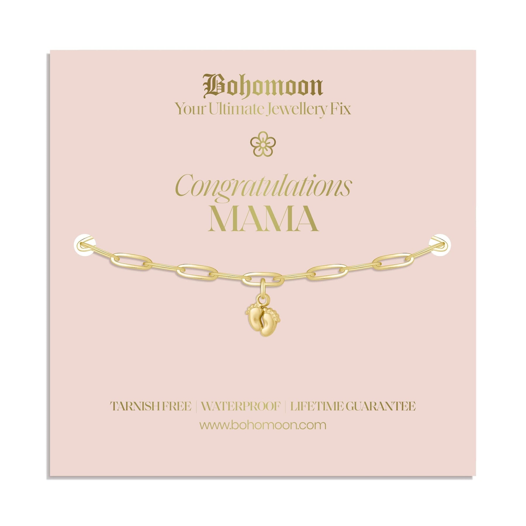 Bohomoon Stainless Steel Congratulations Mama Bracelet