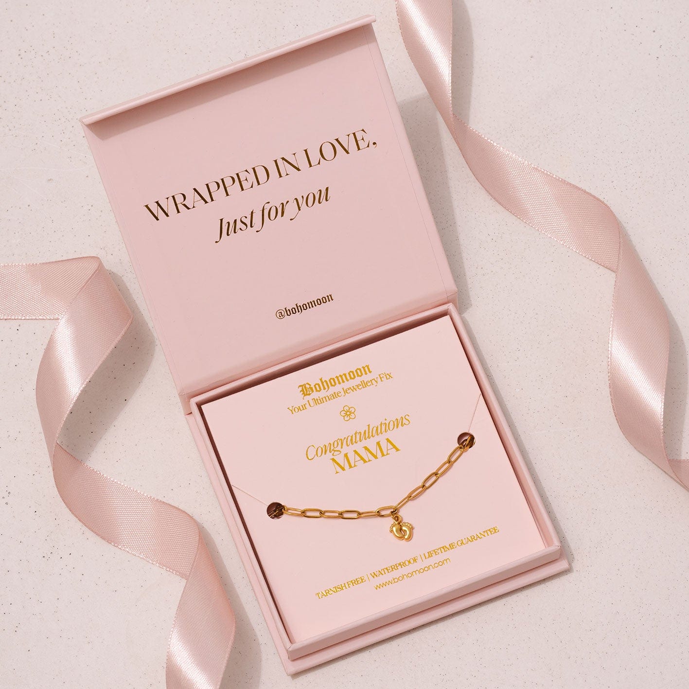 Bohomoon Stainless Steel Congratulations Mama Bracelet
