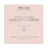 Bohomoon Stainless Steel Congratulations Necklace