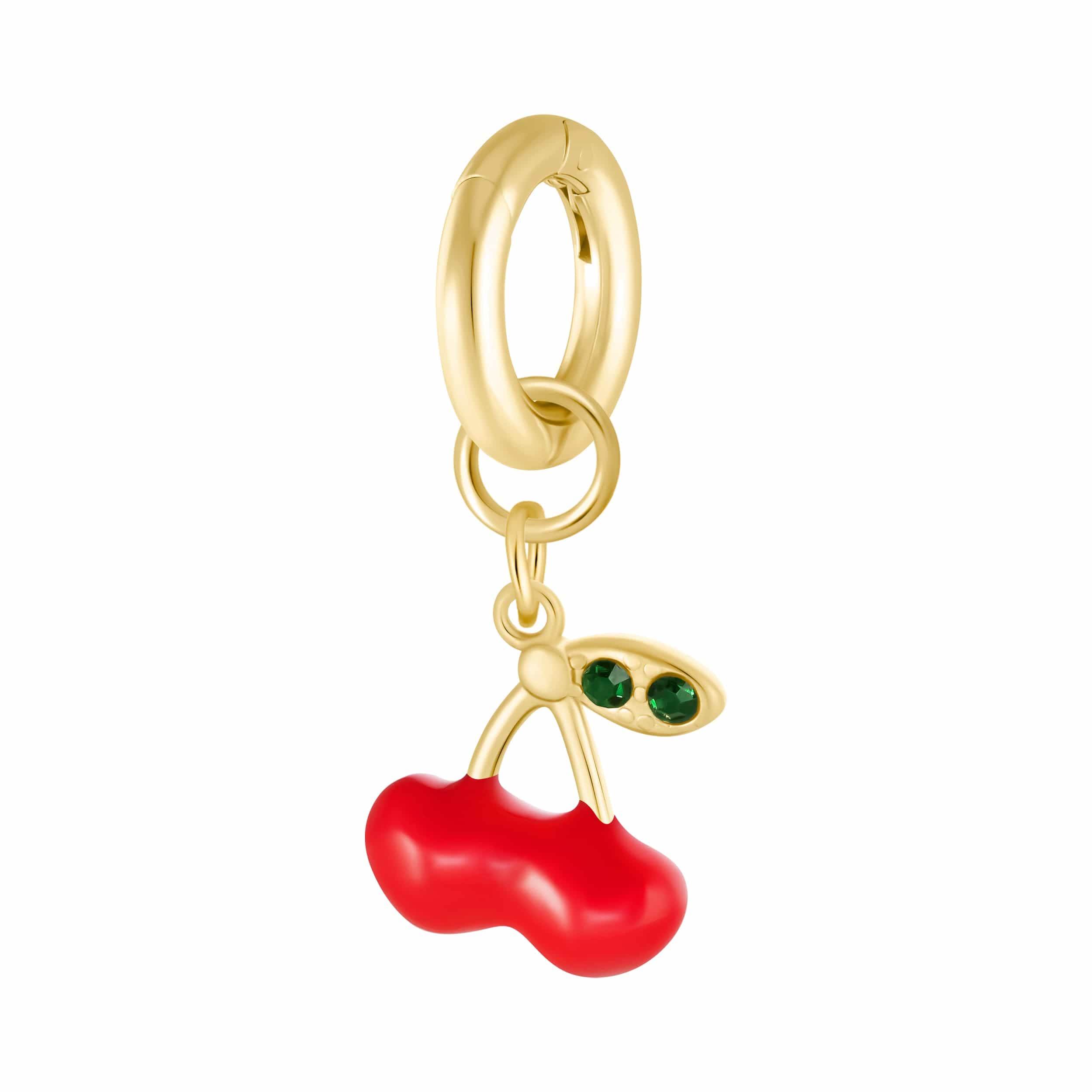 Bohomoon Stainless Steel Crimson Cherry Bikini Charm