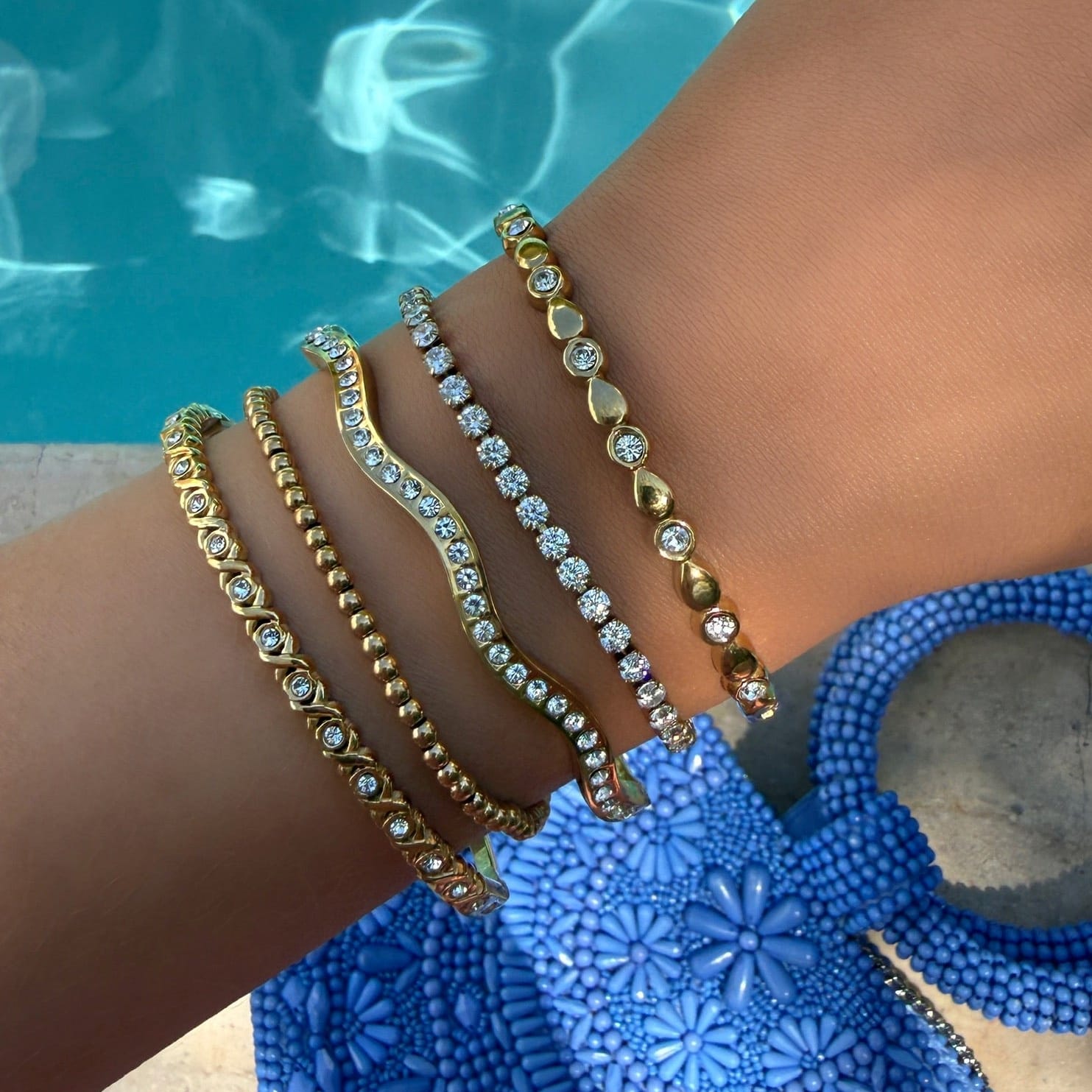Bohomoon Stainless Steel Cruise Beaded Bracelet