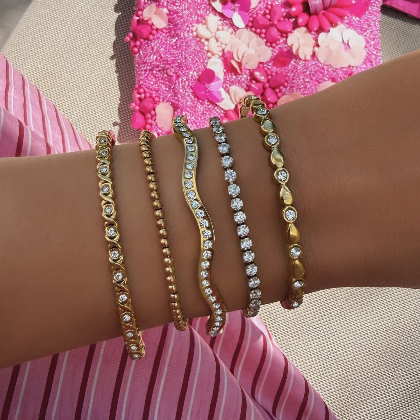 Bohomoon Stainless Steel Cruise Beaded Bracelet