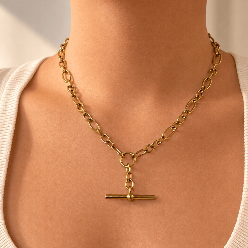 Bohomoon Stainless Steel Dallas Tbar Necklace