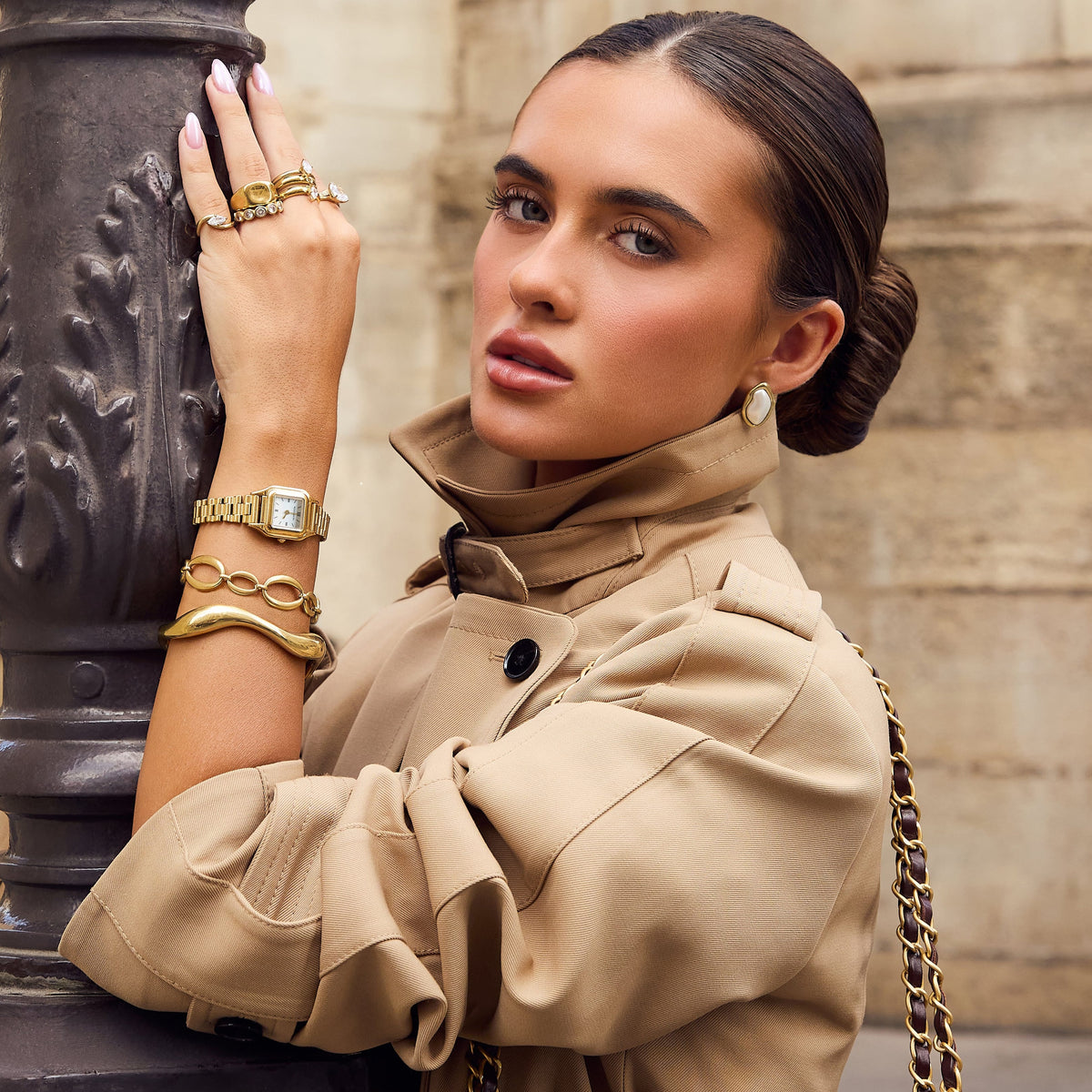 Bohomoon Stainless Steel Daphne Watch - Gold