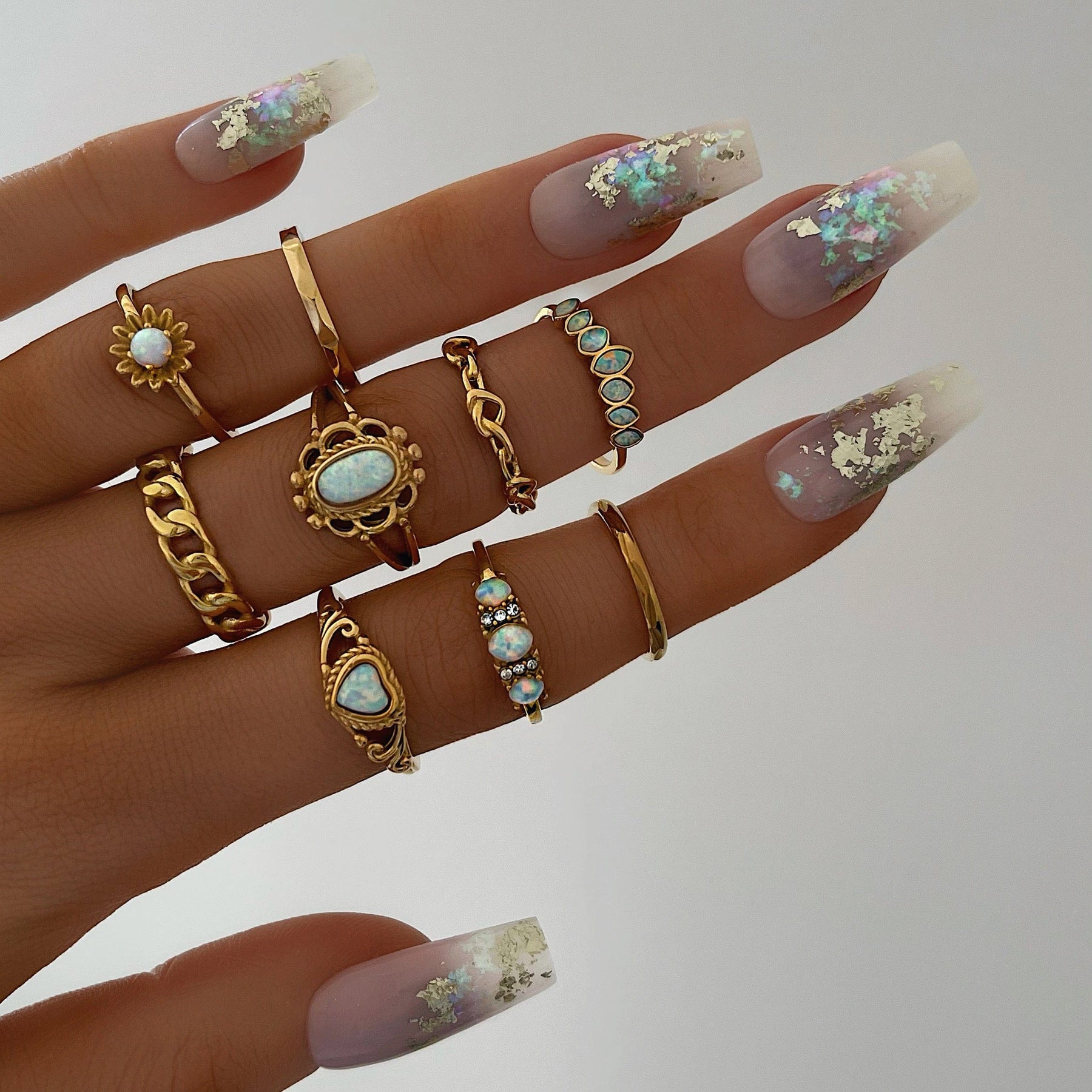 BohoMoon Stainless Steel Disco Ring