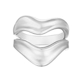 Bohomoon Stainless Steel Double Swirl Ring