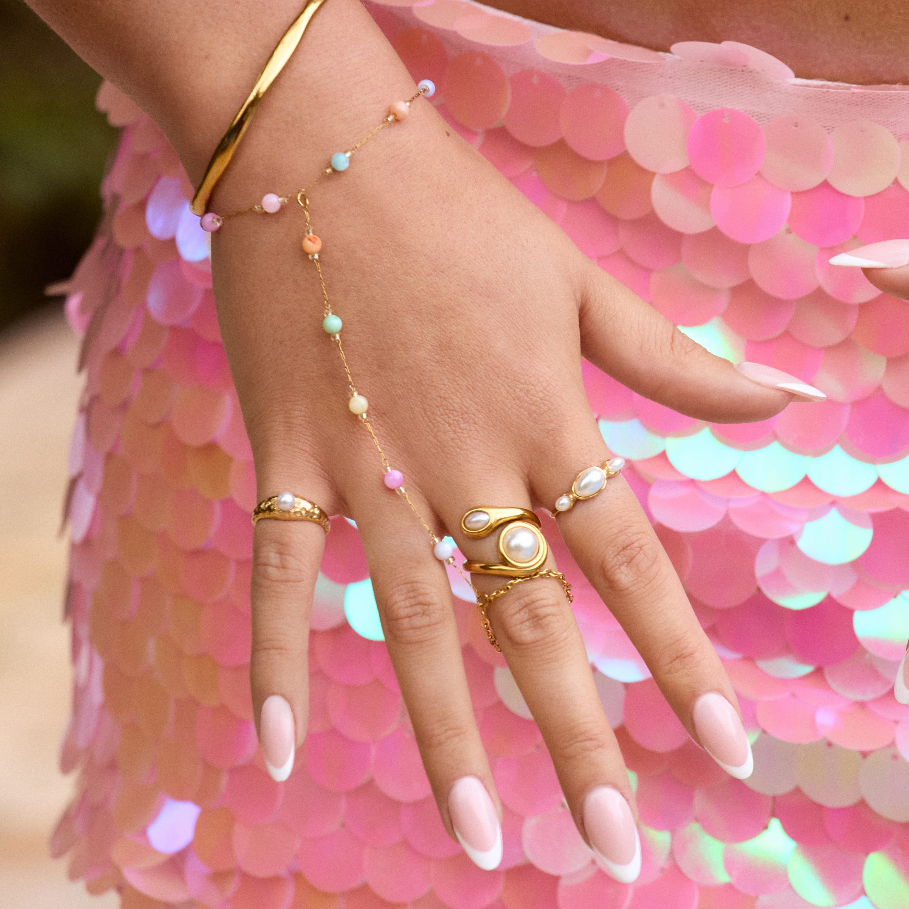 Bohomoon Stainless Steel Eden Pearl Ring