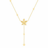 Bohomoon Stainless Steel Edith Starfish Lariat Necklace